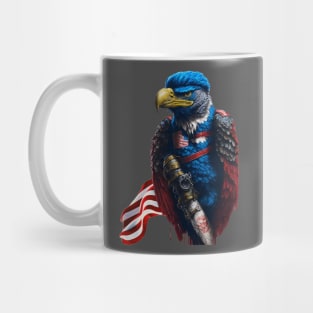 American Independence day eagle, flag design Mug